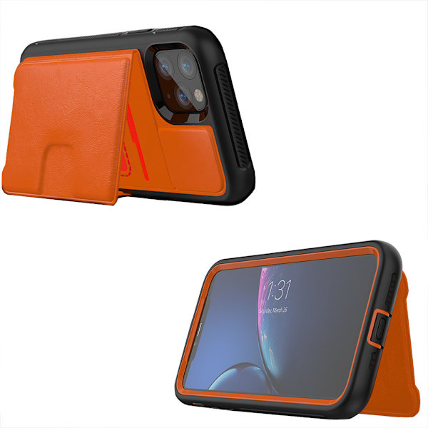 iPhone 11 Pro Max - Skal med Korthållare Blå
