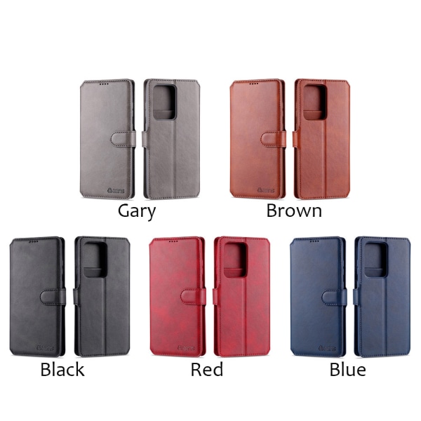 Samsung Galaxy A51 - Glatt AZNS lommebokdeksel Röd