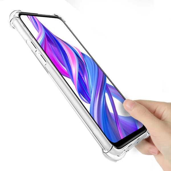 Huawei Y5 2019 - Iskuja vaimentava Floveme-silikonisuoja Transparent/Genomskinlig