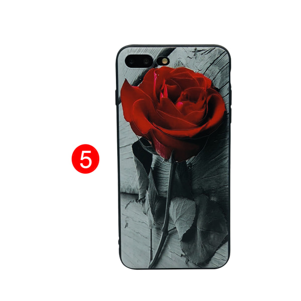 iPhone 8 - Beskyttende blomsterveske 5