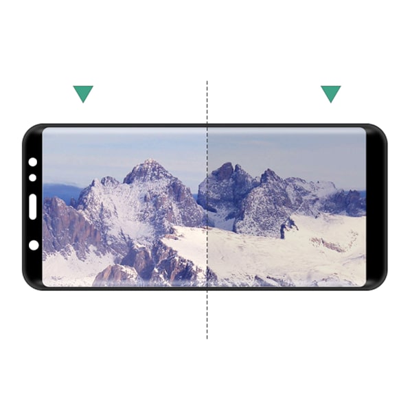 3D-Sk�rmskydd fr�n MyGuard (2-PACK) till Samsung Galaxy A6 Plus Svart