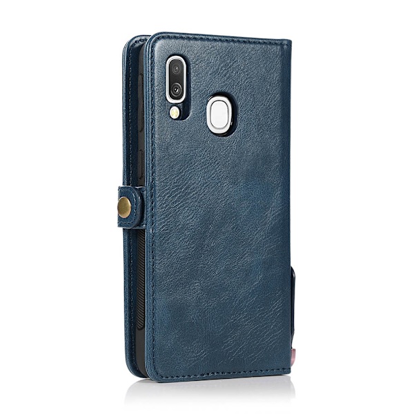 Elegant Dubbelfunktions Plånboksfodral - Samsung Galaxy A40 Röd