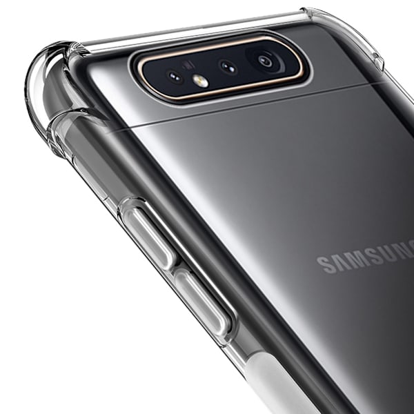 Kraftfullt Skyddsskal - Samsung Galaxy A80 Blå/Rosa