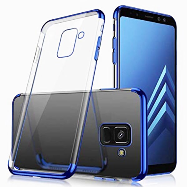 Iskuja vaimentava silikonikotelo Floveme - Samsung Galaxy A8 2018 Blå