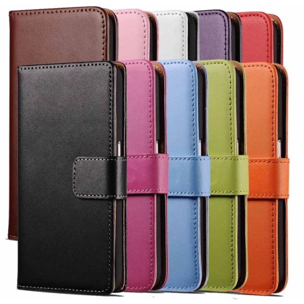Stilig lommebokdeksel fra LEMAN til Samsung Galaxy S9+ Röd