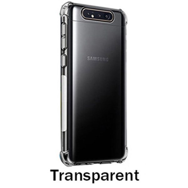 Kraftfullt Skyddsskal - Samsung Galaxy A80 Svart/Guld