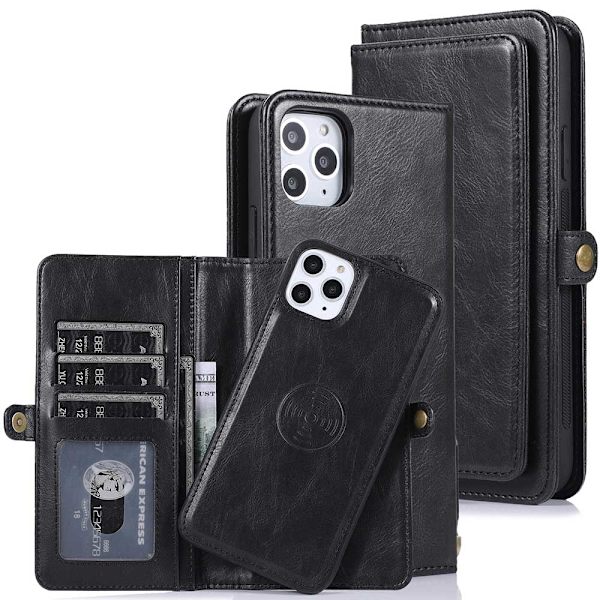 iPhone 11 Pro Max - Elegant Smart Plånboksfodral Brun
