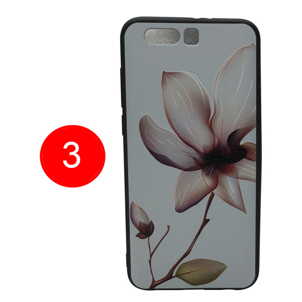 LEMAN cover med blomstermotiv til Huawei Honor 9 3