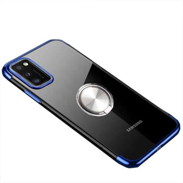 Kansi sormustelineellä - Samsung Galaxy A41 Silver