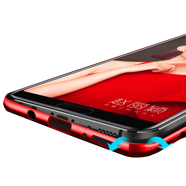 Huawei P Smart 2019 - Skyddande Silikonskal med Ringhållare Röd
