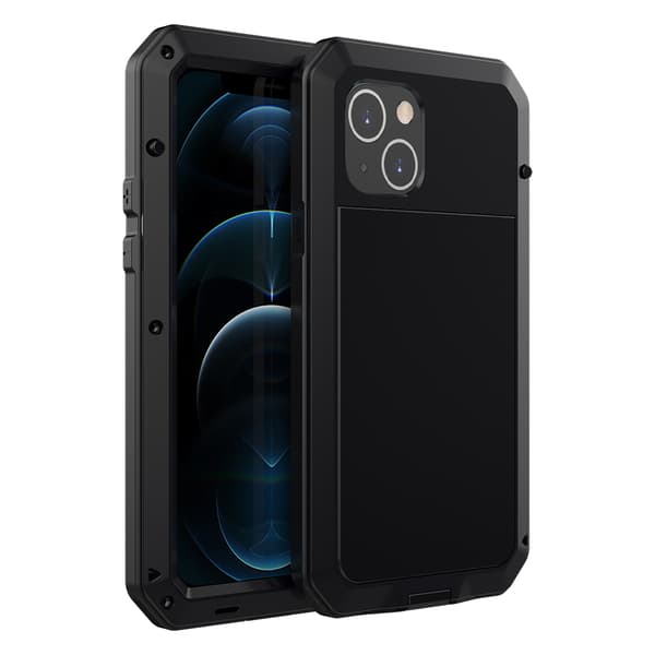 Kraftigt Aluminium-Skal HEAVY DUTY - iPhone 13 Mini Silver