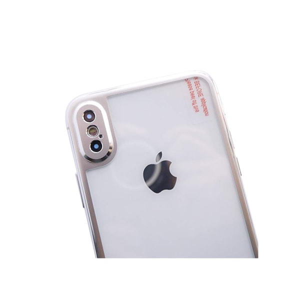 iPhone X/XS näytönsuoja alumiinia edessä ja takana (HuTech) Silver