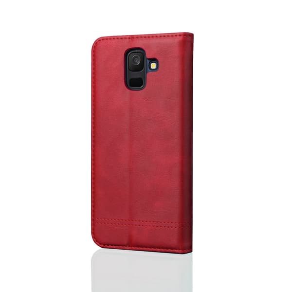 Smart och Elegant Plånboksfodral till Samsung Galaxy A6+ Svart
