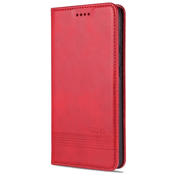 Gjennomtenkt lommebokdeksel (AZNS) - Samsung Galaxy S21 Röd