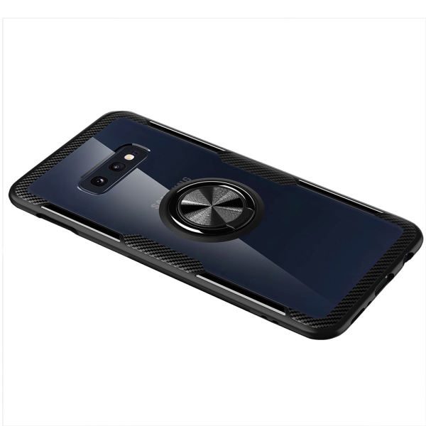 Samsung Galaxy S10 - Cover med ringholder Blå/Blå