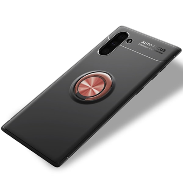 Professionelt cover med ringholder - Samsung Galaxy Note10 Röd/Röd