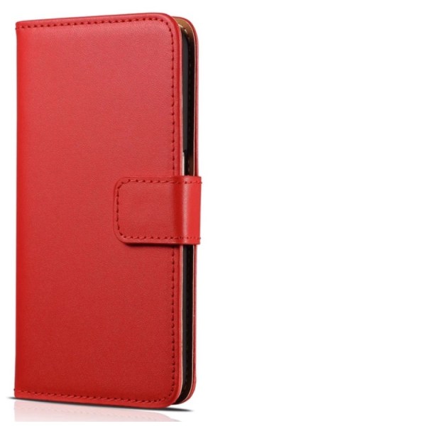 iPhone X - Læder taske Röd
