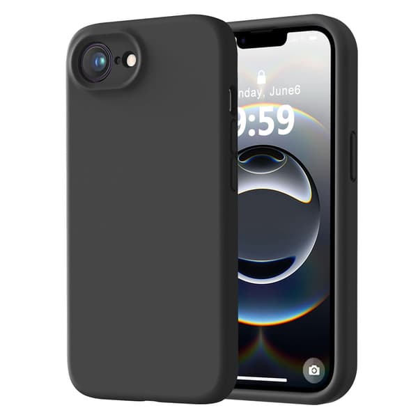 iPhone 16E Skal med Mikrofiber & Anti-Halk Grå