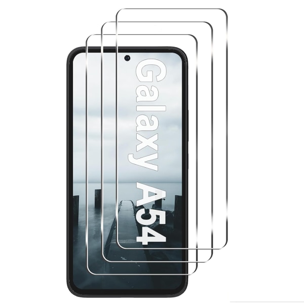 2-PACK Samsung galaxy A54 5G Skärmskydd i Härdat glas Transparent