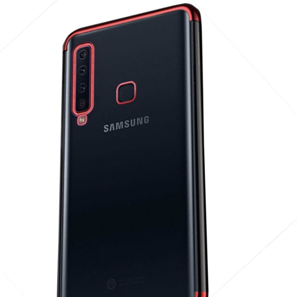 Stilsäkert Skyddande Silikonskal - Samsung Galaxy A9 2018 Guld