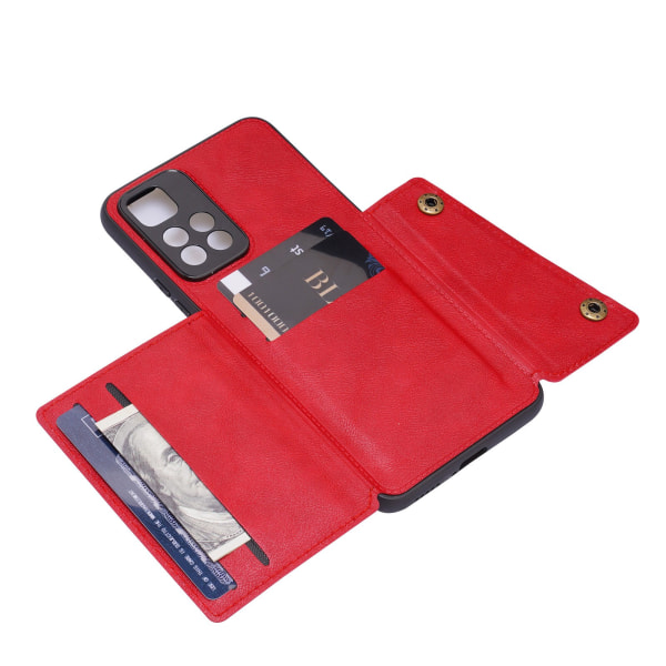 Kännykän kansi Korttilokero - Xiaomi Redmi Note 11 Pro 5G Röd