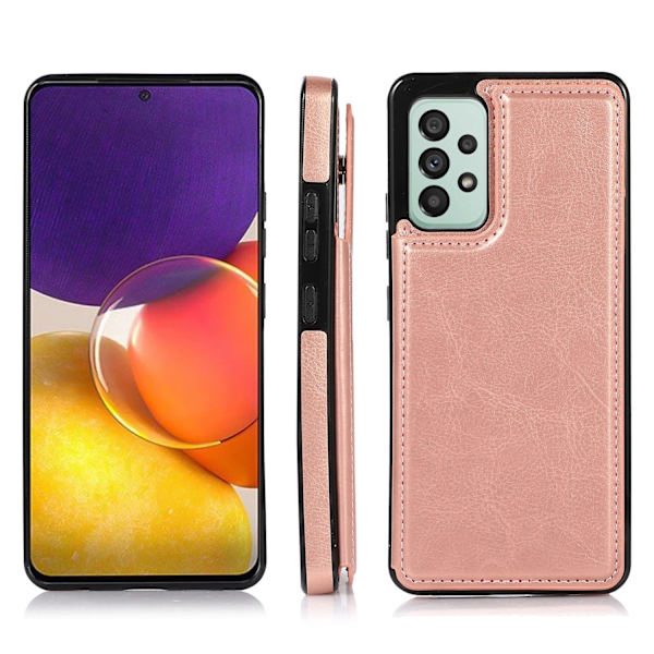 Praktiskt Skal med Kortfack - Samsung Galaxy A53 5G Brun