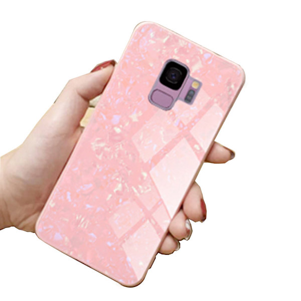 Elegant Skyddande Marmor Skal - Samsung Galaxy S9 Svart