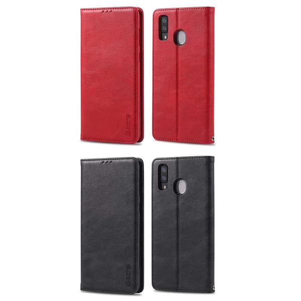 Kraftig AZNS Wallet Case - Samsung Galaxy A20E Svart