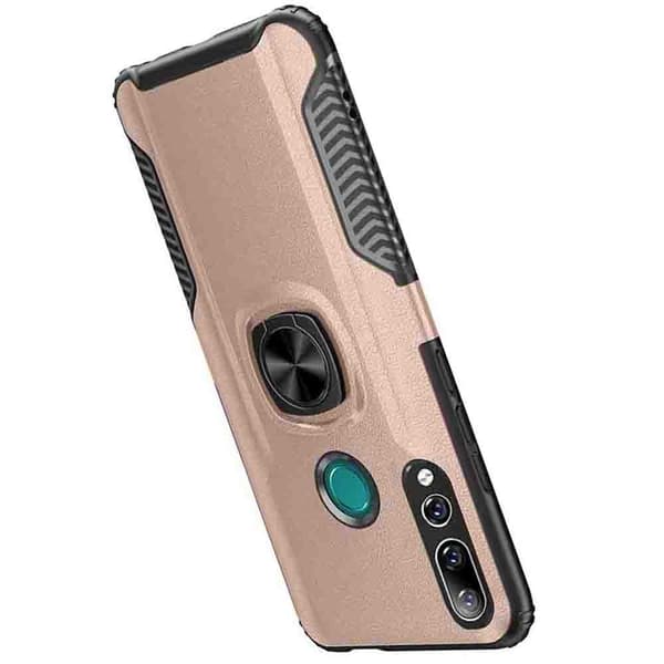 Stilrent Skal med Ringhållare - Huawei P Smart Z Guld