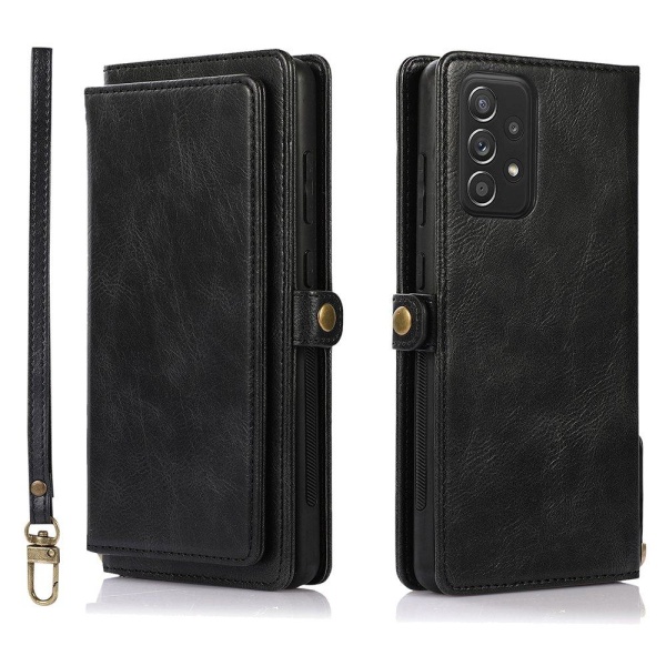 Smooth Stilfuld 2-1 Wallet cover - Samsung Galaxy A52 Svart