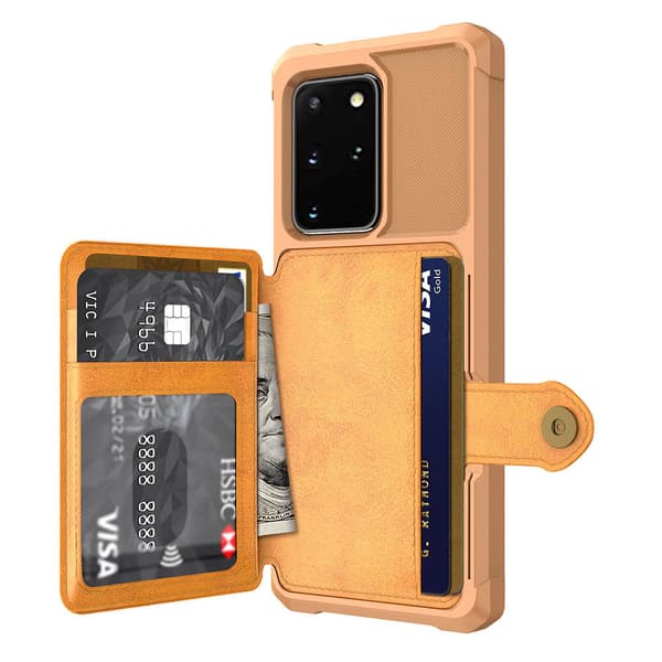 Kraftfuldt cover med kortrum - Samsung Galaxy S20 Plus Blå