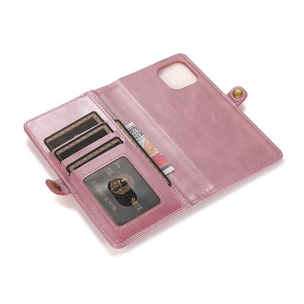 Smooth Protective Wallet Case - iPhone 13 Pro Roséguld