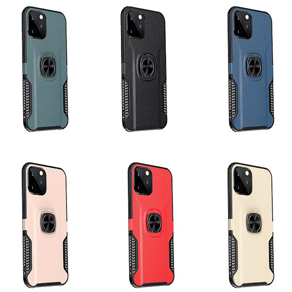 Smidigt Skal med Ringhållare - iPhone 12 Pro Max Mörkblå