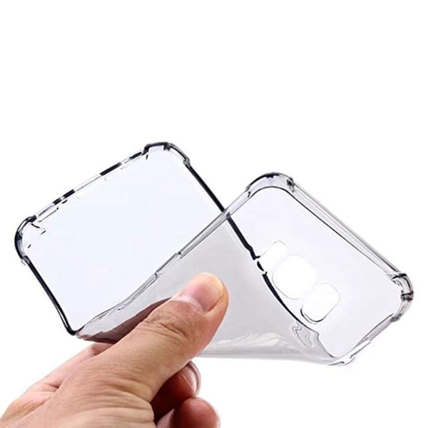 Deksel med kortspor - Samsung Galaxy S8 Plus Transparent/Genomskinlig