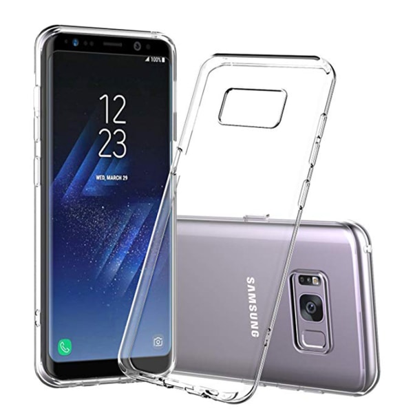 Skyddande Silikonskal - Samsung Galaxy S8 Plus Transparent/Genomskinlig