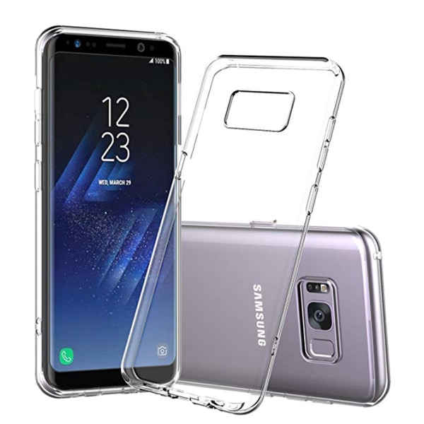 Suojaava silikonikuori - Samsung Galaxy S8 Plus Transparent/Genomskinlig