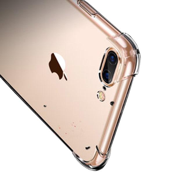 iPhone 7 Plus - Slittåligt Floveme Skal i Silikon Svart/Guld