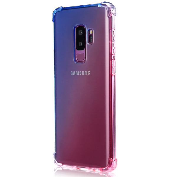 Robust silikone beskyttelsescover (FLOVEME) - Samsung Galaxy S9 Blå/Rosa