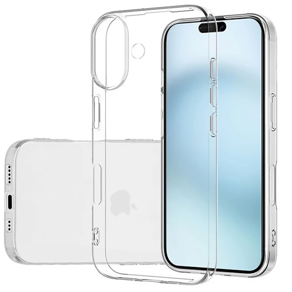 iPhone 16 Plus - Ultra-Tunt Silikonskal från Leman för Maximalt Skydd!