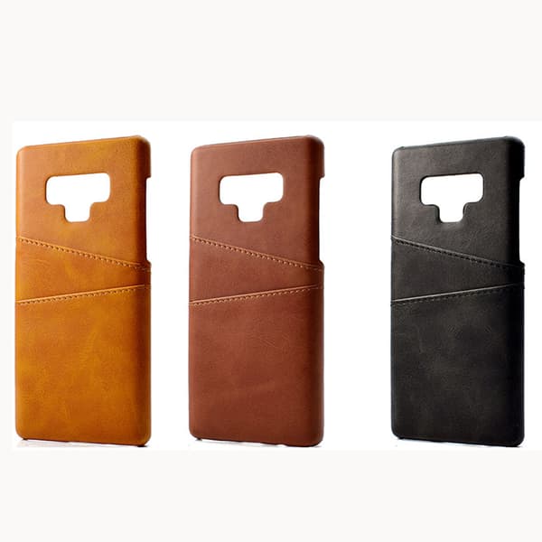 Skal med kortfack för Samsung Galaxy Note 9 (Vintage) Röd