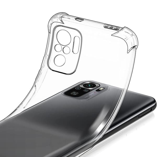 Silikondeksel (Floveme) - Xiaomi Redmi Note 10 Pro Genomskinlig