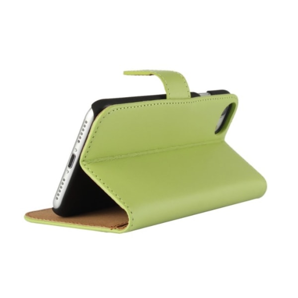 Stilig VINTAGE lommebokdeksel i skinn til iPhone 6/6S Grön