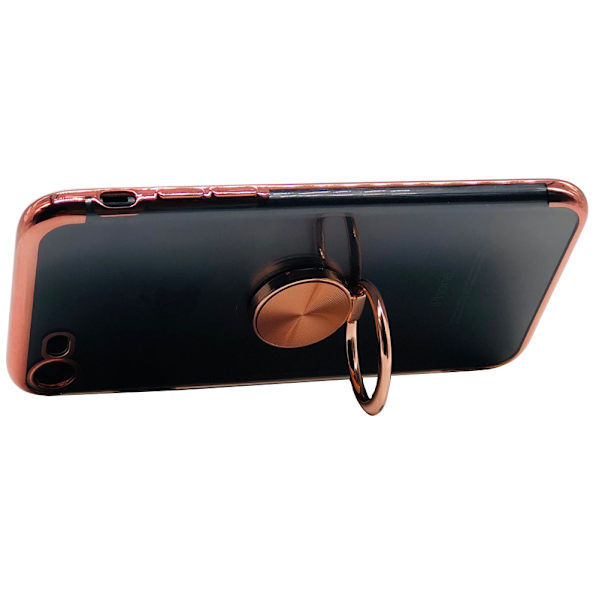 Smart Silikonskal med Ringh�llare (FLOVEME) - iPhone 8 Blå
