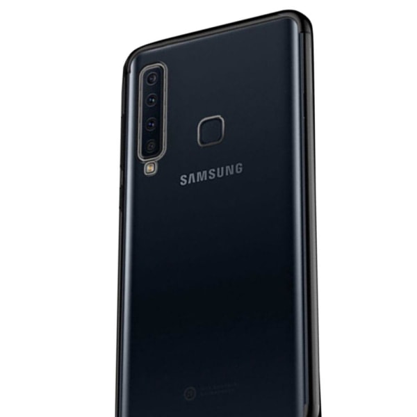 Stilfuldt beskyttende silikonecover - Samsung Galaxy A9 2018 Svart