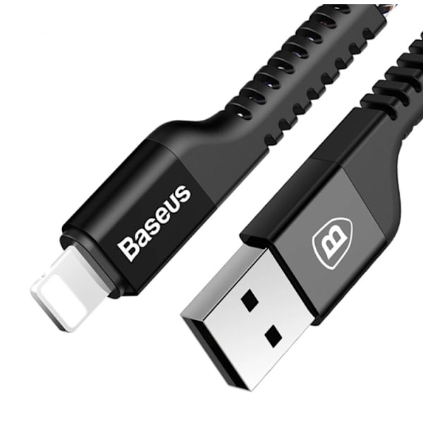 Slitstark Snabbladdnings-Kabel (Lightning) av BASEUS Röd
