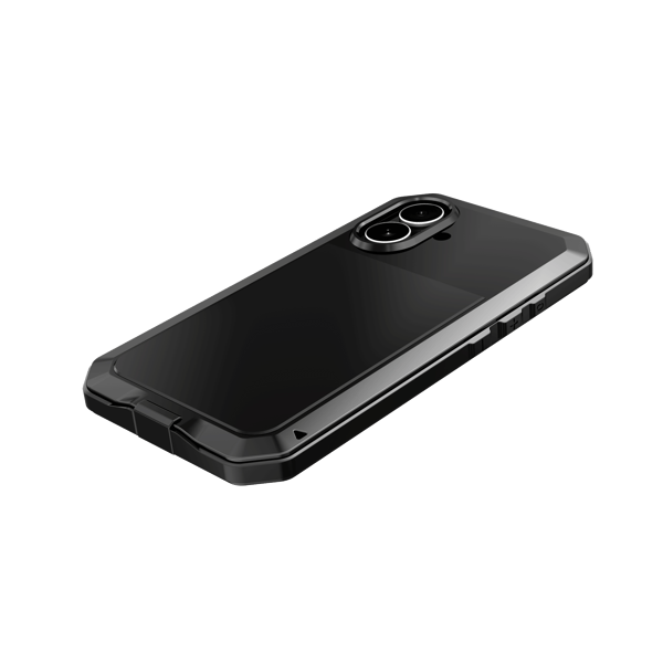iPhone 17 Aluminiumskal  EXXO-design, Stötsäkert & Robust Svart