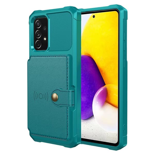 Effektivt cover med kortrum - Samsung Galaxy A52 Svart