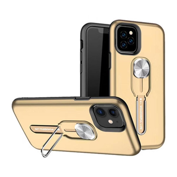Elegant cover med holder - iPhone 12 Guld