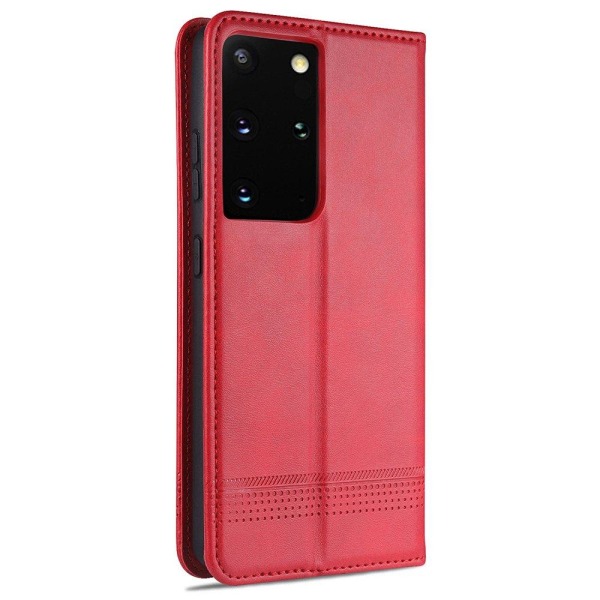Smidigt (Yazunshi) Plånboksfodral - Samsung Galaxy S21 Ultra Röd