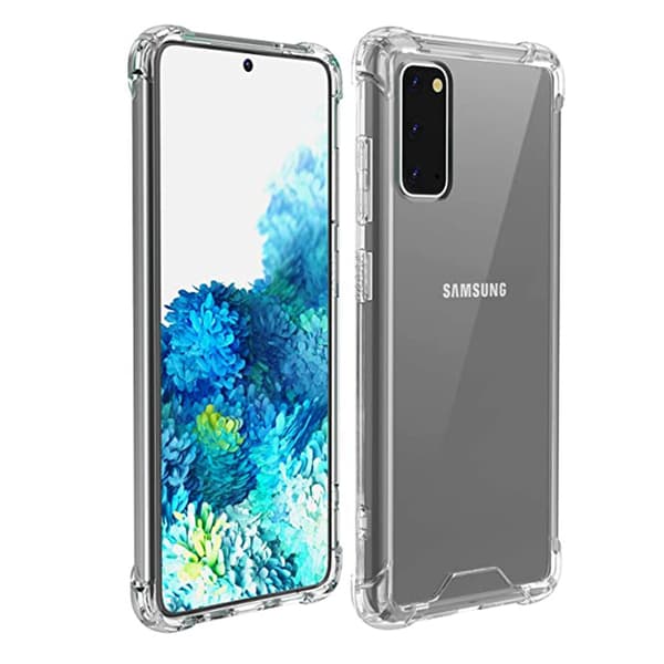 Stötdämpande Silikonskal (FLOVEME) - Samsung Galaxy S20 Transparent Transparent/Genomskinlig